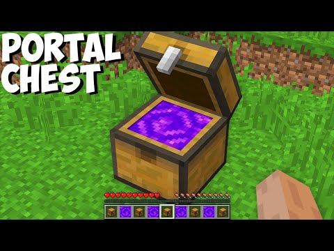 Never OPEN this CURSED CHEST with PORTAL in Minecraft ! CHEST DIMENSION !