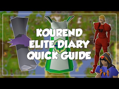 Outdated Kourend Elite Diary Quick Guide Old School Runescape Osrs