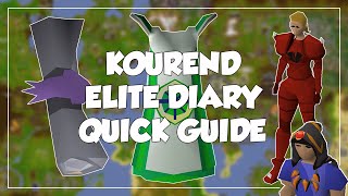 [OUTDATED] Kourend Elite Diary Quick Guide - Old School Runescape/OSRS