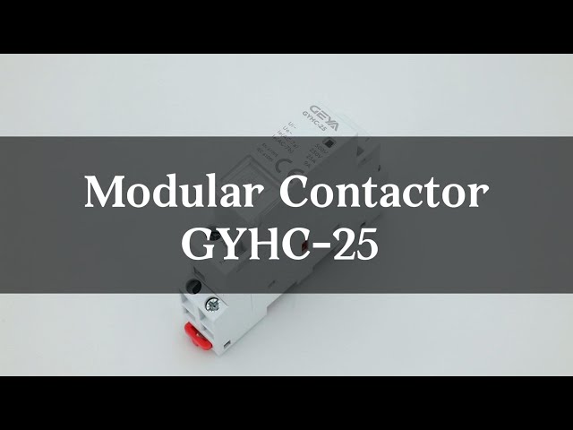 Vídeo relacionado con Contactor Modular GYHC-25 2NO, Módulo Electrónico Portátil de Plástico 50Hz 2P