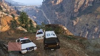 Смотреть онлайн Приколы в GTA 5 – поездка в горы
