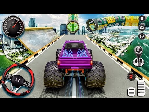 Ultimate Mega Ramp Car Racing: BeamNG Drive Insane Monster Truck Stunts!