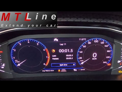 VW T-Cross, MY2020 - lap timer activation - vključitev štoparice