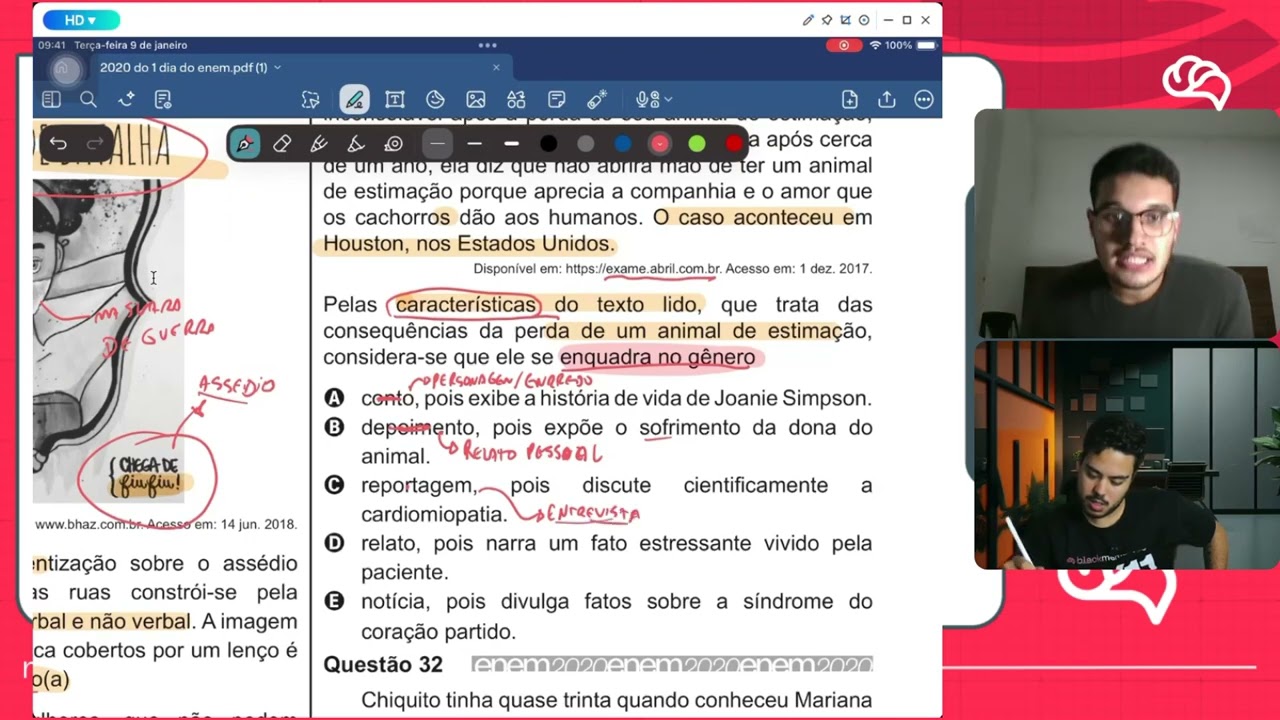 Resolução em Vídeo — Questão 31 ENEM 2020