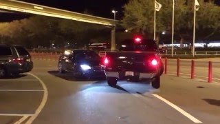 Redneck woman fighting in Disney World's Magic Kingdom parking.