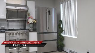 Forno Bovino 33″ French Door 19 Cu.Ft. Refrigerator Stainless Steel FFFFD190733SB Picture
