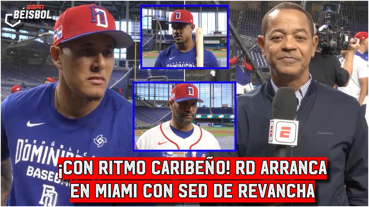 REPÚBLICA DOMINICANA ARRANCA CON TODO su camino en el CLÁSICO con prácticas en MIAMI | ESPN Beisbol