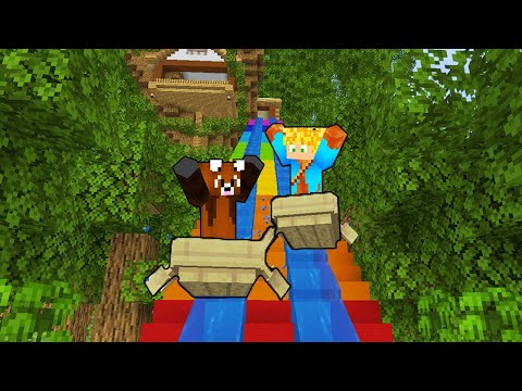 CONSTRUÍMOS A NOVA PISCINA NA CASA NA ÁRVORE DO KIWI NO MINECRAFT