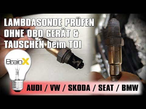 Lambdasonde Prüfen und wechseln ohne OBD Gerät AUDI BMW VW TDI