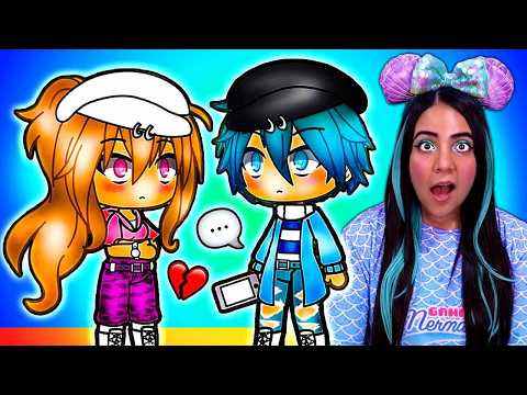 📲 Got ADDED in a RANDOM GROUP CHAT With 6 BOYS?! 💭 Gacha Life Mini Movie Reaction (FULL MOVIE!)