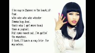 Nicki Minaj - Itty Bitty Piggy Lyrics Video