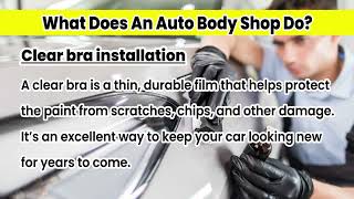 What Does An Auto Body Shop Do?