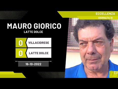 Mauro Giorico Allenatore Latte Dolce 16-10-2022 - Diario Sportivo