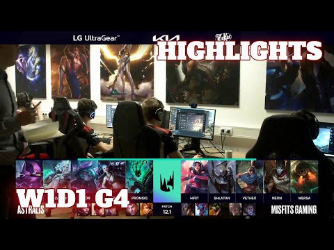 AST vs MSF - Highlights | Week 1 Day 1 S12 LEC Spring 2022 | Astralis vs Misfits