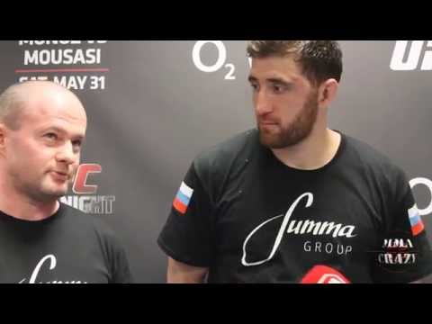 Ruslan Magomedov UFC Fight Night Berlin Post Media Fight Scrum