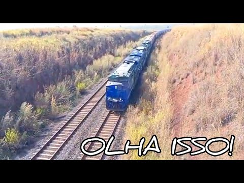 OLHA o TREM passando perto de SÃO SIMÃO GO 