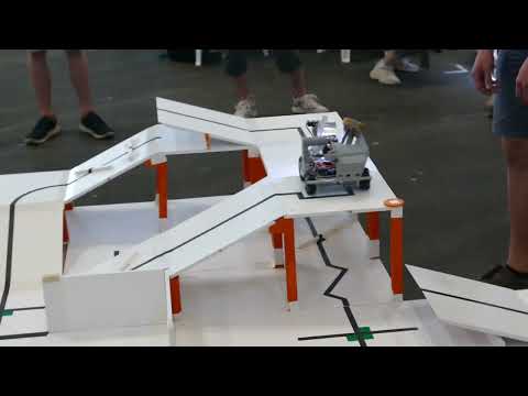 RoboCup Junior Rescue Line 2023 | 8. run, Team BitFlip World Championship Bordeaux