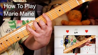 &#39;Marie Marie&#39; Shakin&#39; Stevens Guitar &amp; Bass Lesson