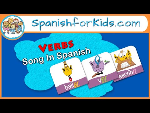 Los Verbos: Verbs in Spanish Song by Risas y Sonrisas SpanishforKids.com