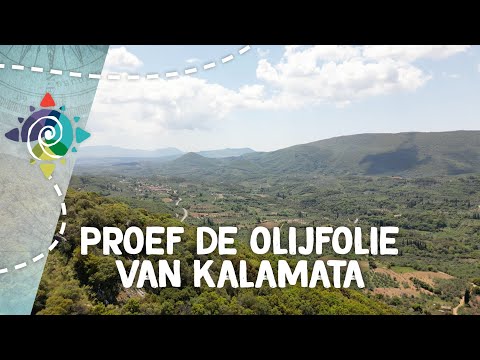 Proef de olijfolie van Kalamata