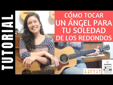 cómo tocar UN ÁNGEL PARA TU SOLEDAD de LOS REDONDOS en guitarra tutorial acordes