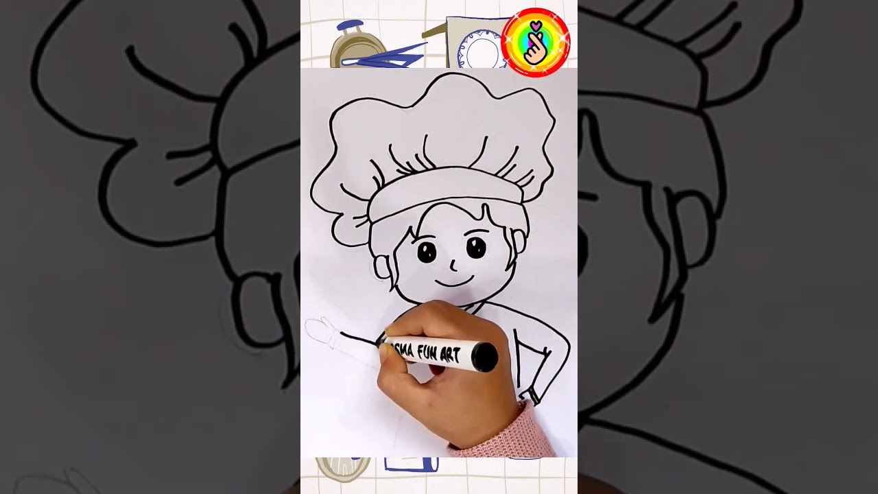 Koki Cilik 😎💕 #celana pendek #gambar #koki #masterchef