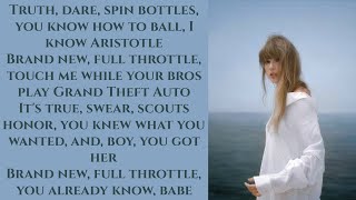 Taylor Swift ~ So High School ~ Lyrics