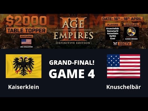 AOE 3 (DE) $2k Table Topper! GRAND-FINAL - Kaiserklein vs Knuschelbär - Game 4