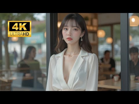 Beautiful Korean AI Girl in Elegant Officewear | Urban Fashion Lookbook 4K