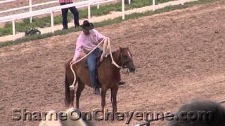 preview picture of video 'Horse Abuse at 2012 Cheyenne Rodeo'