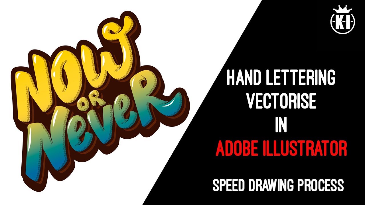 Speed art process hand lettering 