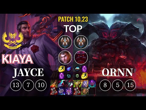 GAM Kiaya Jayce vs Ornn Top - KR Patch 10.23