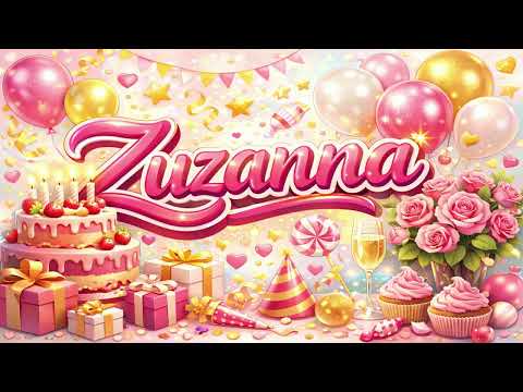 Sto Lat Zuzanna! 🎂 | Urodzinowa Piosenka dla Zuzi | Imieniny i Urodziny