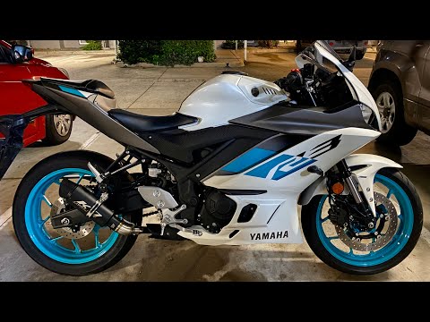 Yamaha YZF R3 2024 l KO Slip on Exhaust Sound Test