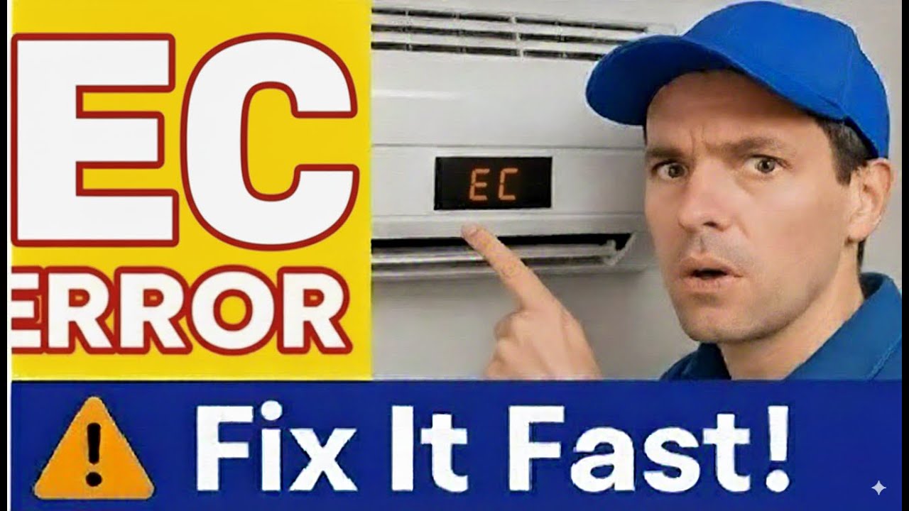 EC Error Code in Inverter and Conventional Air Conditioners – Meaning, Causes, and Step-by-Step Fix