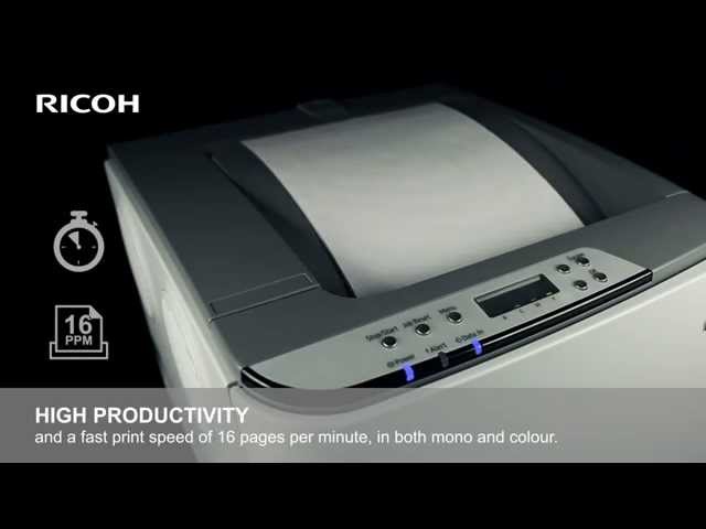 Video Teaser für RICOH SPC240DN A4 Colour Laser Printer 974042