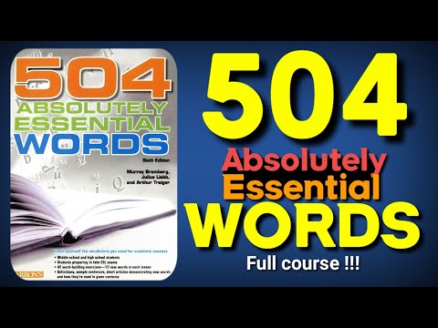 504 Absolutely Essential Words ( Full Course)😎