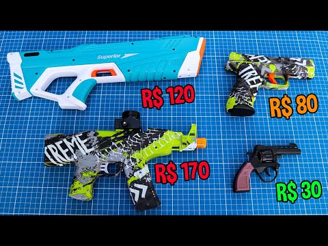 Testing the most expensive and cheapest toy guns.