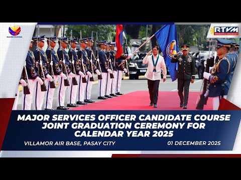 Major Services Officer Candidate Course Joint Graduation Ceremony for Calendar Year 2025 12/02/2025