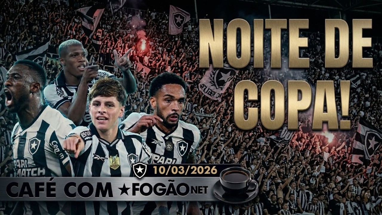 LIVE CAFÉ COM FOGÃONET | Botafogo decide seu destino na Libertadores; Textor fala sobre elenco