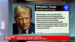 Trump Backs Off Greenland Tariffs Threat