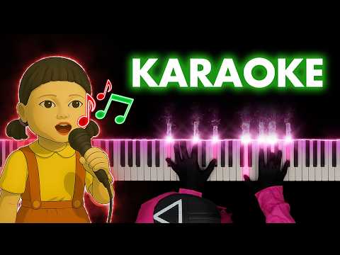 Squid Game &ndash; Mingle Game Song (Round and Round) | Karaoke with Piano & Lyrics