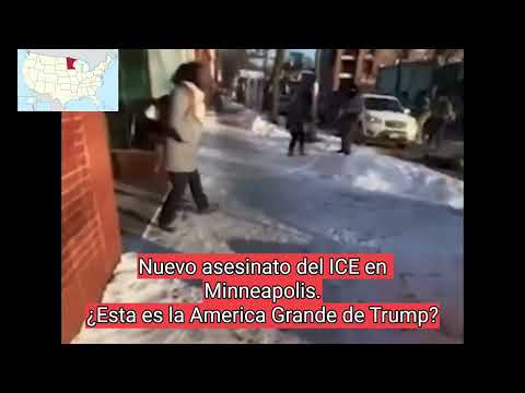 Ocho agentes del ICE contra un hombre, más de diez disparos: las imágenes de Minneapolis