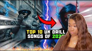 TOP 10 UK DRILL SONGS OF 2023 | REACTION!😳