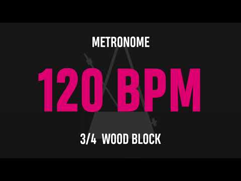120 BPM 3/4 - Best Metronome (Sound : Wood block)