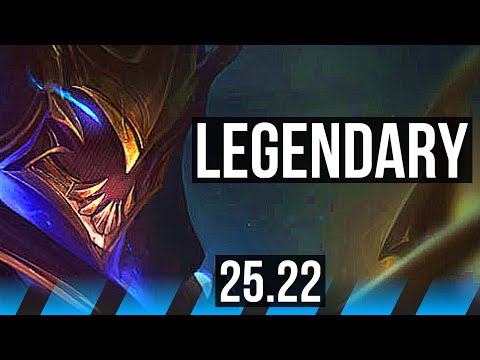 ZED vs NAAFIRI (MID) | 20/2/8, 6 solo kills, Legendary | KR Master | 25.22