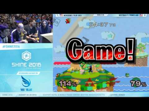 Shine 2016 - Abu/Westballz vs M2K/Plup SSBM Doubles WQ