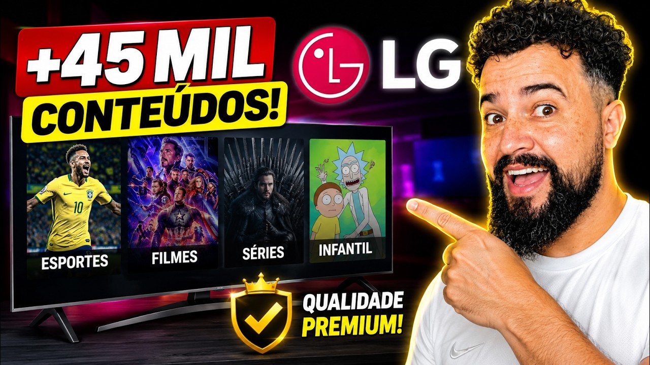 📺 IPTV PARA TV LG – MELHOR LISTA IPTV COM FILMES, SÉRIES E FUTEBOL AO VIVO! ⚽🎬