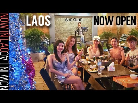 AGORA ABERTO! Nosso restaurante em Vientiane Laos | Agora em Laos