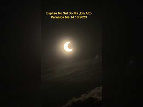 Eclipse no sul do Maranhão Visto Alto Parnaíba Ma sábado dia 14 10 2023